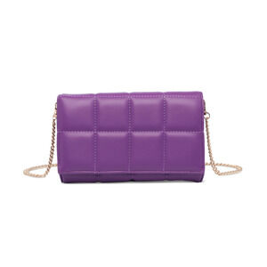 Urban Expressions Riley Quilted Crossbody Purple 220161
